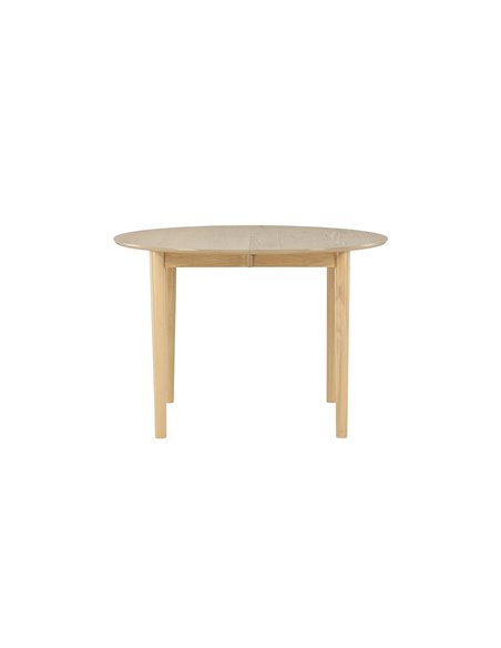 Runt matbord Gilda, Ø110 cm, Vitlaserad