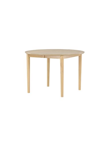 Runt matbord Gilda, Ø110 cm, Vitlaserad
