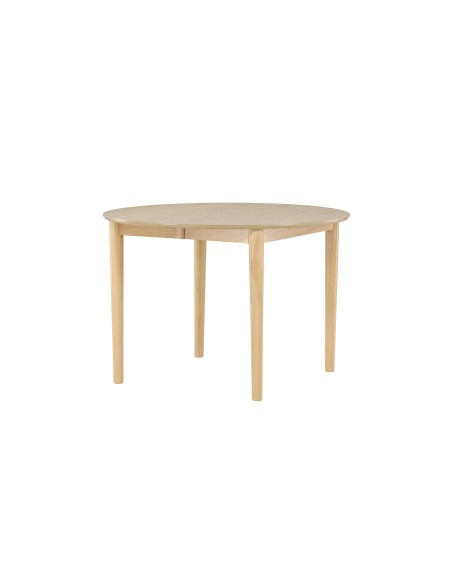 Runt matbord Gilda, Ø110 cm, Vitlaserad
