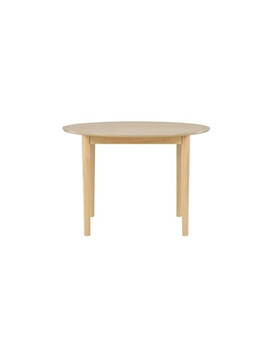 Runt matbord Gilda, Ø110 cm, Vitlaserad