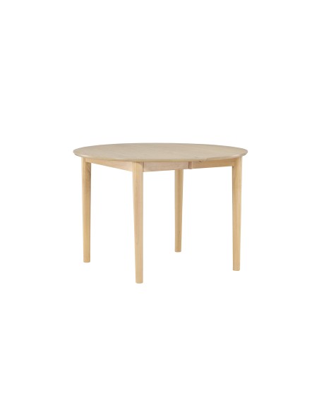 Runt matbord Gilda, Ø110 cm, Vitlaserad