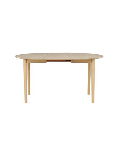 Runt matbord Gilda, Ø110 cm, Vitlaserad