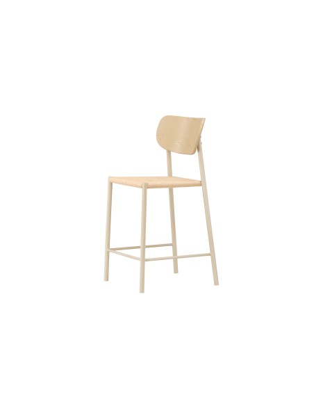Barstol Polly, Beige/Vitlaserad