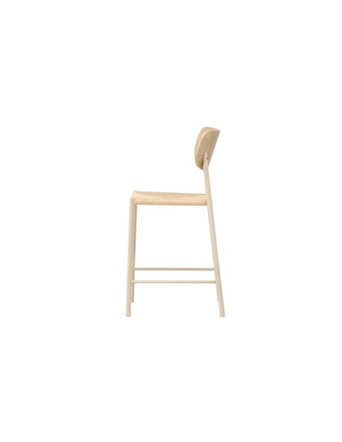 Barstol Polly, Beige/Vitlaserad
