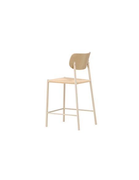 Barstol Polly, Beige/Vitlaserad