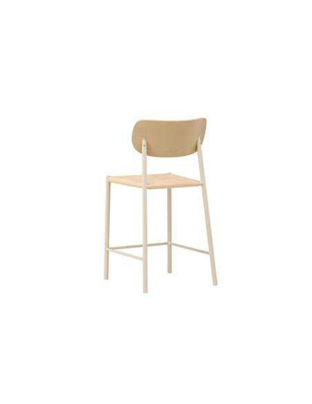 Barstol Polly, Beige/Vitlaserad