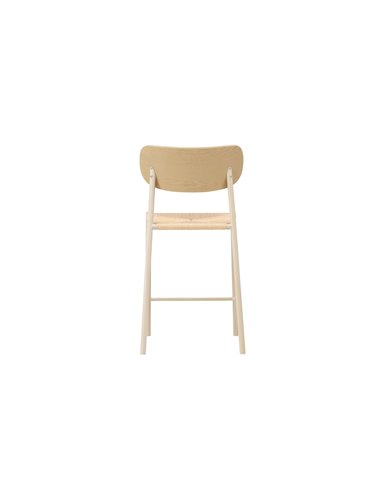 Barstol Polly, Beige/Vitlaserad