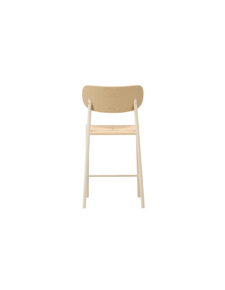 Barstol Polly, Beige/Vitlaserad