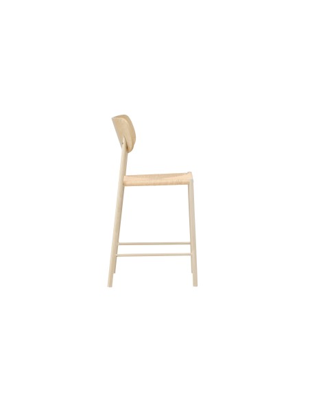 Barstol Polly, Beige/Vitlaserad