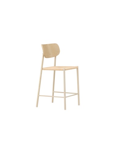 Barstol Polly, Beige/Vitlaserad