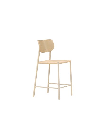 Barstol Polly, Beige/Vitlaserad