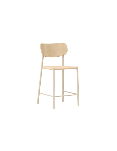 Barstol Polly, Beige/Vitlaserad