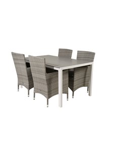 Matgrupp Break med Malin matstolar, 150 × 90 cm 2
