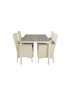 Matgrupp Break med Malin matstolar, 150 × 90 cm 2