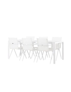 Matgrupp Break med Alina matstolar, 205 × 90 cm 2