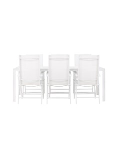 Matgrupp Break med Break matstolar, 205 × 90 cm
