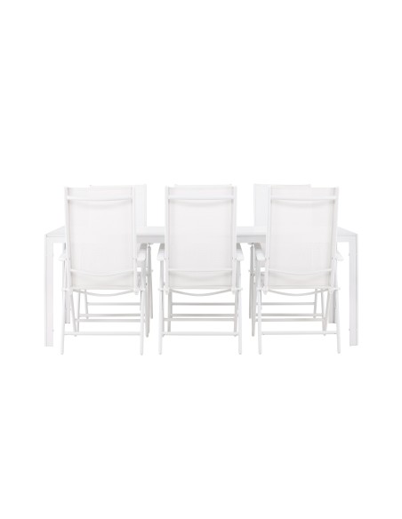 Matgrupp Break med Break matstolar, 205 × 90 cm