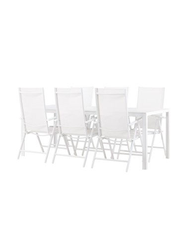 Matgrupp Break med Break matstolar, 205 × 90 cm