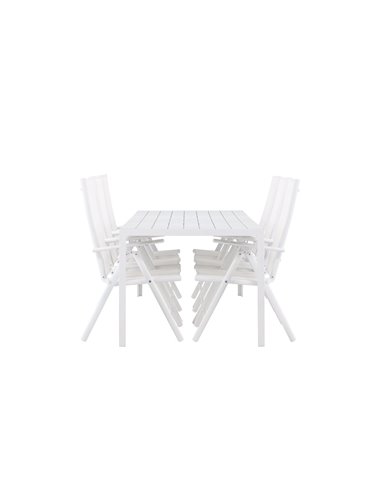 Matgrupp Break med Break matstolar, 205 × 90 cm