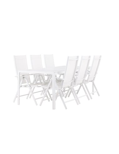 Matgrupp Break med Break matstolar, 205 × 90 cm