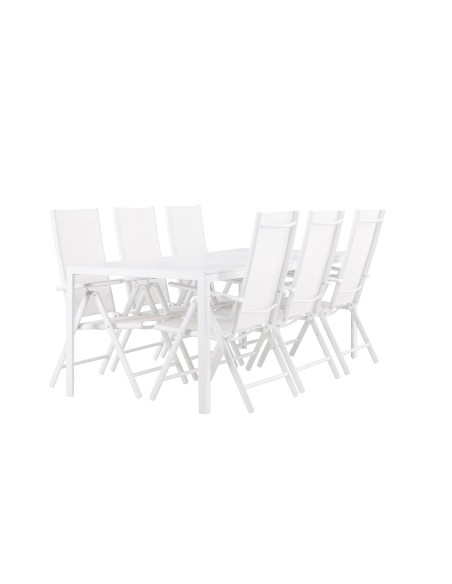Matgrupp Break med Break matstolar, 205 × 90 cm