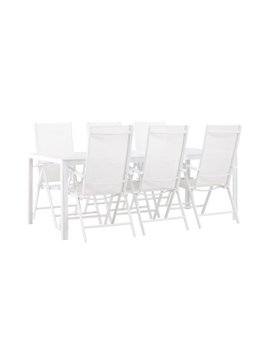 Matgrupp Break med Break matstolar, 205 × 90 cm