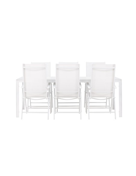 Matgrupp Break med Break matstolar, 205 × 90 cm