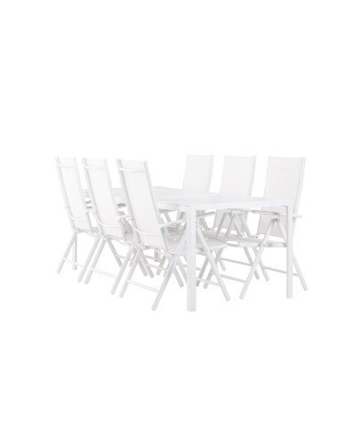 Matgrupp Break med Break matstolar, 205 × 90 cm