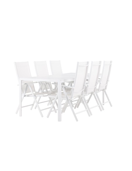 Matgrupp Break med Break matstolar, 205 × 90 cm