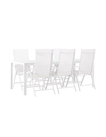 Matgrupp Break med Break matstolar, 205 × 90 cm