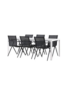 Matgrupp Break med Alina matstolar, 205 × 90 cm 2