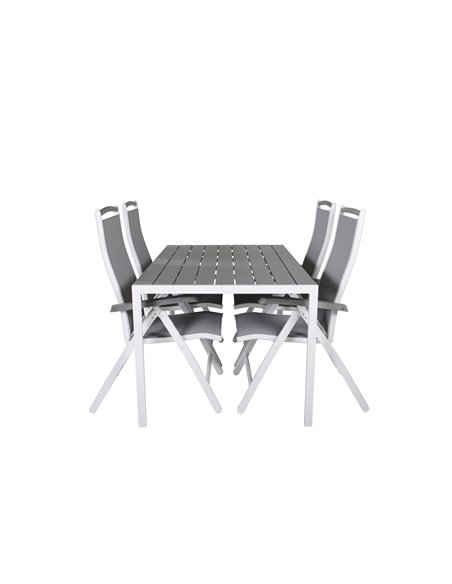 Matgrupp Break med Albany matstolar, 150 × 90 cm
