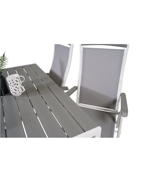 Matgrupp Break med Albany matstolar, 150 × 90 cm