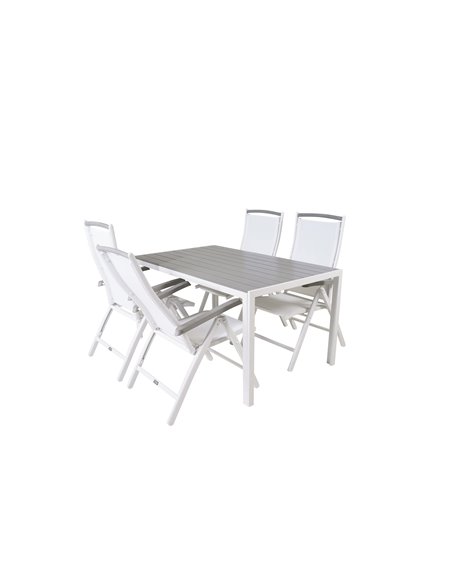 Matgrupp Break med Albany matstolar, 150 × 90 cm