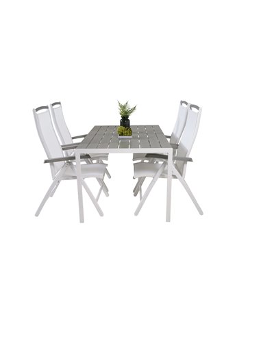 Matgrupp Break med Albany matstolar, 150 × 90 cm
