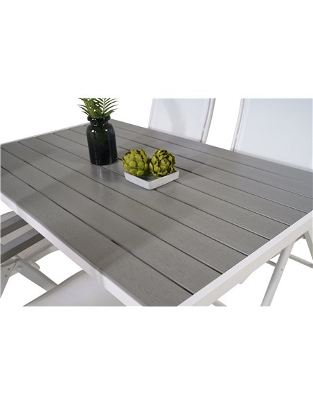 Matgrupp Break med Albany matstolar, 150 × 90 cm