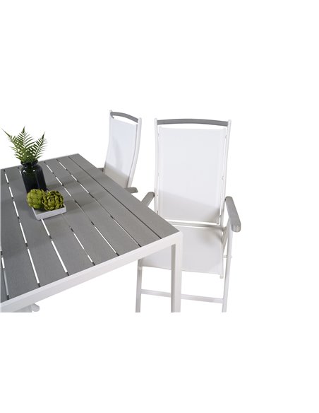 Matgrupp Break med Albany matstolar, 150 × 90 cm