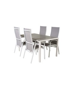 Matgrupp Break med Copacabana matstolar, 150 × 90 cm 2