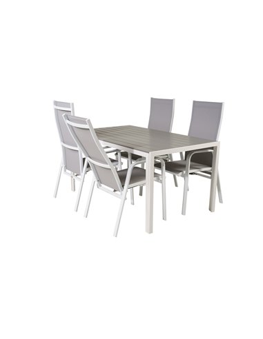 Matgrupp Break med Copacabana matstolar, 150 × 90 cm