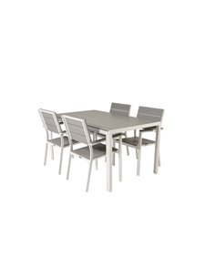 Matgrupp Break med Levels matstolar, 150 × 90 cm 2