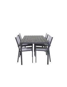 Matgrupp Break med Copacabana matstolar, 150 × 90 cm