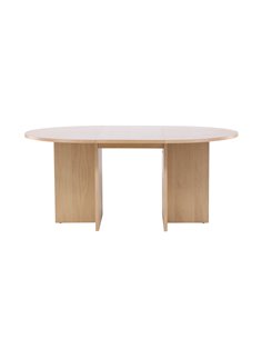 Matbord Strada, Ø120 cm, Vitlaserad