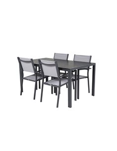 Matgrupp Break med Copacabana matstolar, 150 × 90 cm 2