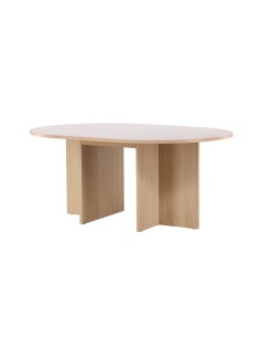 Matbord Strada, Ø120 cm, Vitlaserad 2