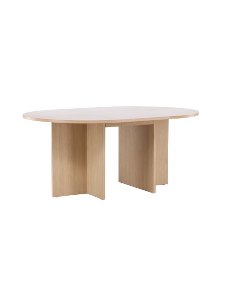 Matbord Strada, Ø120 cm, Vitlaserad