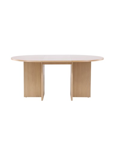 Matbord Strada, Ø120 cm, Vitlaserad