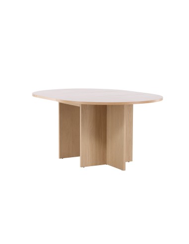 Matbord Strada, Ø120 cm, Vitlaserad