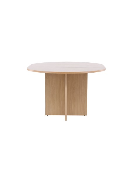 Matbord Strada, Ø120 cm, Vitlaserad
