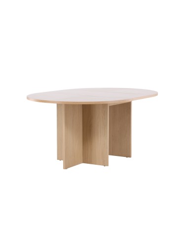 Matbord Strada, Ø120 cm, Vitlaserad