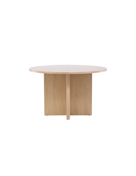 Matbord Strada, Ø120 cm, Vitlaserad